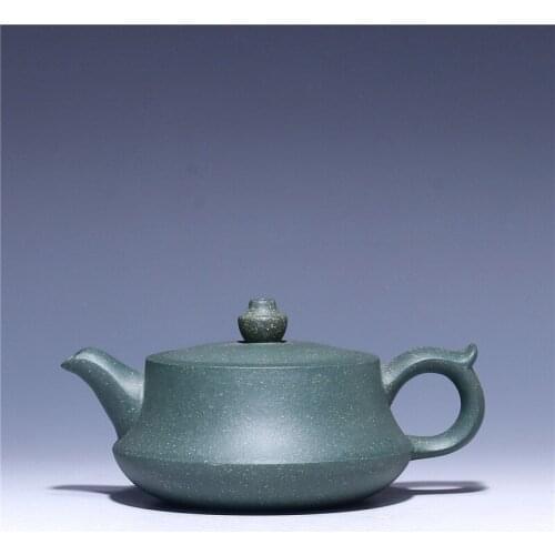 170ml Green mud ceramic teapot Wholesale raw ore purple clay pu'er black tea teapot Yixing Zisha tea pot Free shipping