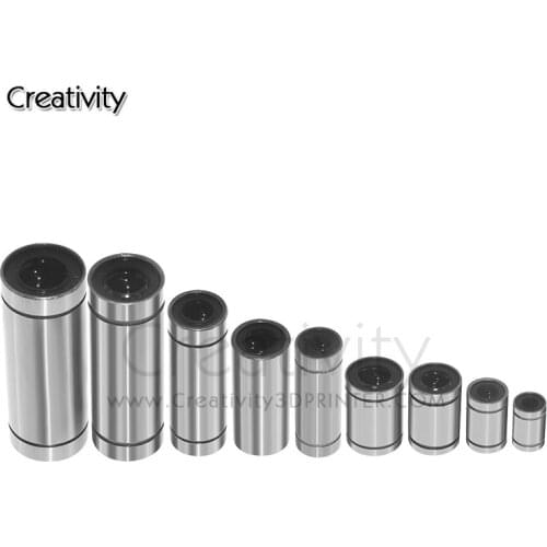 2pcs Hardy bearing seal Linear Ball Bearings (LM6LUU/LM8LUU/LM10LUU/LM6UU/LM8UU) Bush Bushing Aluminum Linear Bearing