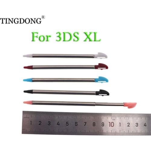 5Pcs Colors Metal Retractable Stylus Touch Pen for Nintend 3DS XL/LL Games Machine Accessories Screen Protecting Props