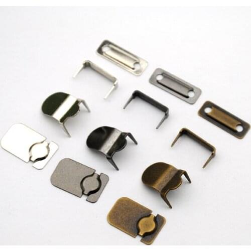 90sets Metal snap buttons 4-part trousers hooks metal brass buttons nickle,gun metra,antique brass color HE-006