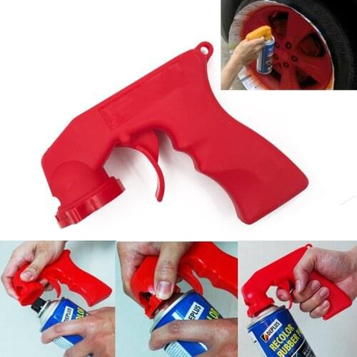 Spray Adaptor Paint Care Aerosol Spray Can Gun Handle with Full Grip Trigger Locking Collar Car Maintenance for Painting