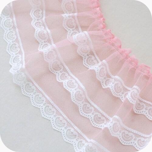 1M Latest Guipure Lace Trim Material Stack Mesh Lace Fabric Wedding Dress Sewing Accessories Trimmings Clothing dentelle LX49