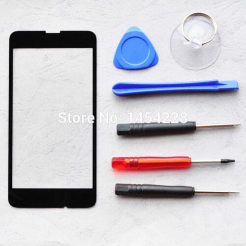 BINYEA New Front Outer For Nokia Lumia 630 635 636 638 Outer Glass Screen Cover Lens With Repair Tools