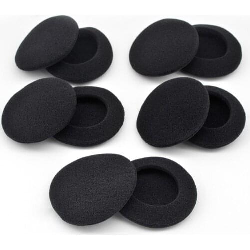 Black Sponge Replacement Ear Cushion pads Ear Cover pads Pillow Earmuffs for Alpine SHS-N100 Headphones Earphones 5 Pairs