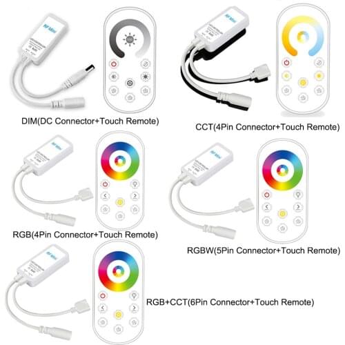 DC5-24V LED Controller Mini RF Wireless Touch Remote For Single Color/Dual White/ RGB /RGBW / RGBCCT LED Strip Control