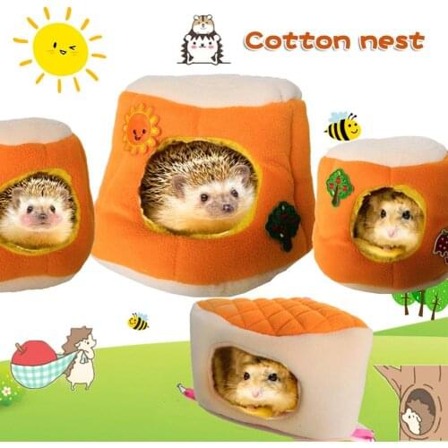 Hamster Tent Bed Winter Warm Hamster House Durable Pet Sleeping Cage For Small Parrot Hedgehog Squirrel