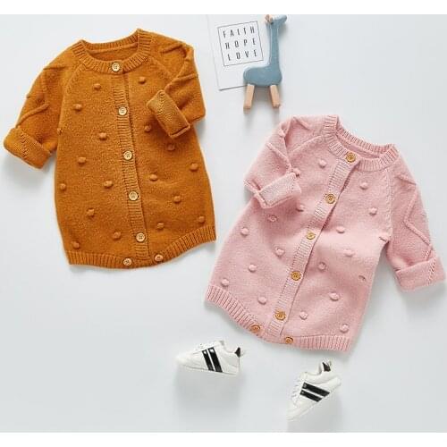 0-3Yrs Cute Baby Girl Knit Rompers Spring Autumn Baby Long Sleeve Fashion Infant Clothes Baby Girl Rompers