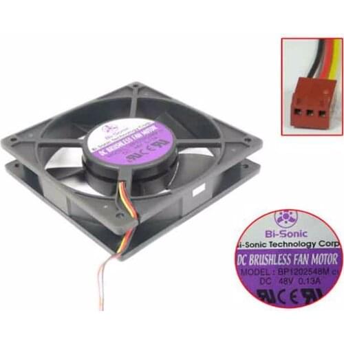 Bi-Sonic BP1202548M Server Cooling Fan DC 48V 0.13A 120x120x25mm 3-wire