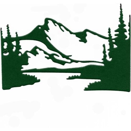 Metal Cutting Dies Scrapbooking Troqueles Mountains River Die Cut Mold Album Card Making Decor Diy Craft Stencil