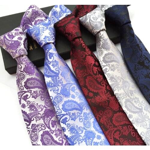 Corbatas Hombre Fashion Mens Ties 8cm Neckties Classic Ties for Men Formal Wear Business Wedding Jacquard Woven Silk Ties