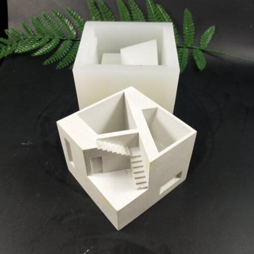 PRZY Silicone Cement Planter Molds Concrete Pen Holder Moulds Handmade Garden Decoration Crafts Tool SN0160