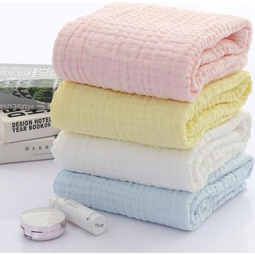 Six-Layer Baby Bathing Towel Soft Washing Gauze Saliva Towel for Infant Solid Newborn Handkerchief Kids Feeding Napkins