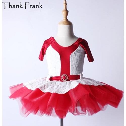 Thank Frank Lace Ballet Tutu Dress Girls Adult Short Sleeve Dance Costume C359