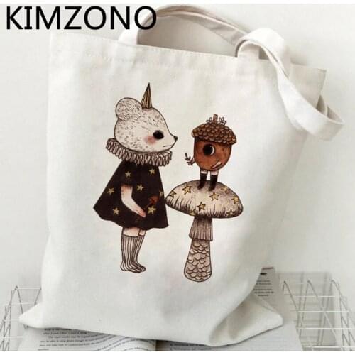 Mushroom shopping bag tote grocery shopper eco bolsas de tela bag boodschappentas bolsas ecologicas cabas