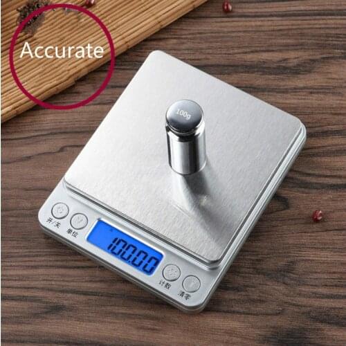 0.01g/0.1g Precision LCD Digital Scales 200g/3000g Mini Electronic Grams Weight Balance Scale for Tea Baking Weighing Scale