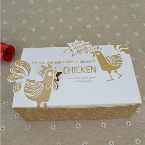 Fried Chicken Packed Boxes Korean Style Chicken Wings Takeaway Food Packaging Cartons Boxes