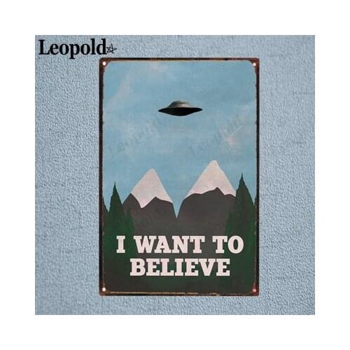 Vintage Landscape Poster Metal Tin Plate Spaceship Plaque Letter Bar Club Family Restaurant Wall Decoration 20X30Cm