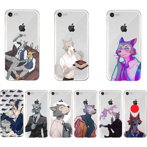 Japan Cartoon BEASTARS Phone Case For iPhone X XS MAX 6 6s 7 7plus 8 8Plus 5 5S SE 2020 XR 11 11pro max Clear funda Cover