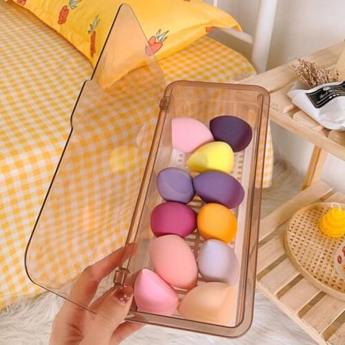 Plastic Cosmetic Brush Make-up Brush Storage Box Makeup Cosmetic Holder Pen Holder Rack Nail Polish Organizer Make Up Tools