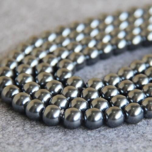 10mm Grey Shell glass beads DIY gift for women girl loose beads Jewelry making design 15inch 2pc/lot Wholesale