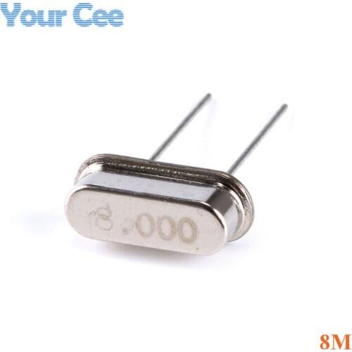 10pcs 8.000M 8.000MHZ 8MHz 8 MHZ Quartz Crystal Resonator Passive Oscillator HC-49S New