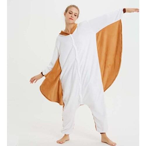 2020 Squirrel Unisex Adult One-piece Pajamas Cosplay Onesies Cartoon Women Animal Sleepwear Christmas Halloween Role Play Costum