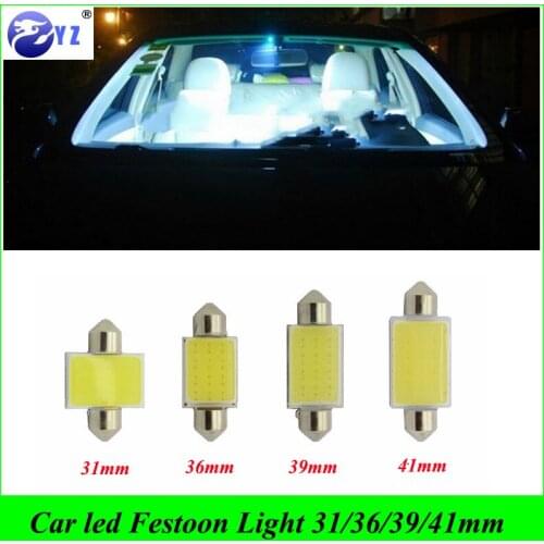 5 pcs car-styling 31 mm 36mm 39mm 41mm C5W C10W Car Festoon Dome COB light Car Reading Lights Auto housing Interior lamp
