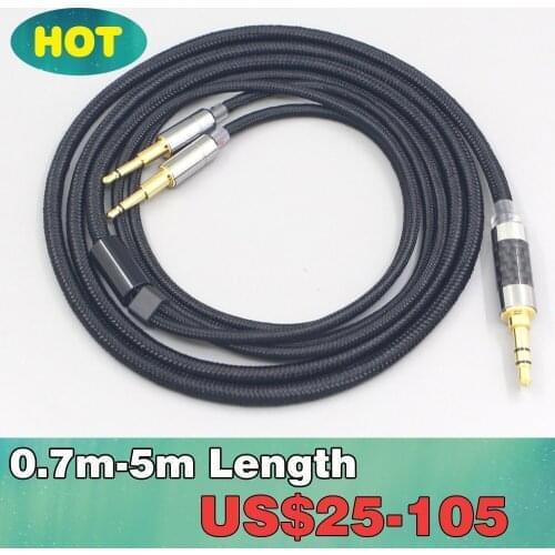 6.5mm XLR 4.4mm Super Soft Headphone Nylon OFC Cable For audioquest nighthawk GOLDPLANAR GL600 GL1000C GL400C LN007553