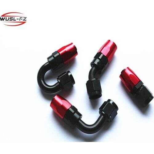 AN6 Swivel Hose End 0- 180 Degree Anoized Aluminium Fitting black and red fitting hose fitting