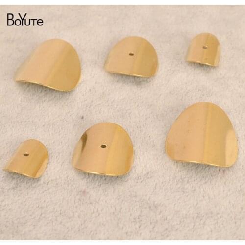 BoYuTe (200 Pieces/Lot) Metal Brass Sheet Curve Diy Hand Made Jewelry Accessories