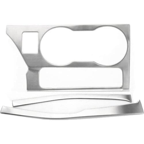 Car Console Gear Shift Decor Strip + Water Cup Holder Cover Trim Sticker for Toyota Corolla 2014 2015 2016