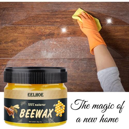 Wood Seasoning Beewax Wood Care Wax Solid Wood Maintenance Cleaning Polished Waterproof Wear-Resistant Wax Furniture Care