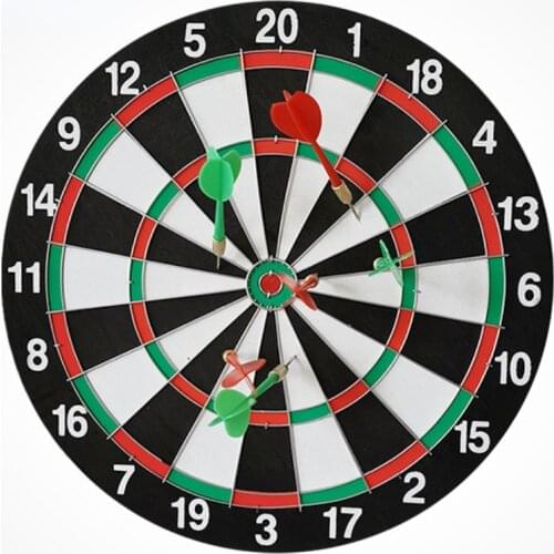 12/15/17inches Dart Board Game Set Household Wall Hanging Dual Sides Available Thickened Throwing Game Steel Tipped Darts
