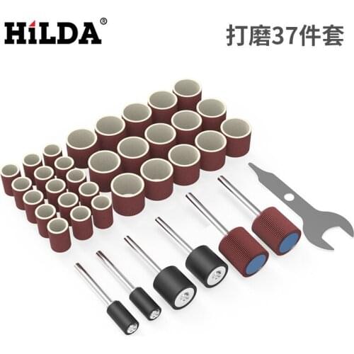 Electric Grinding Accessories Polishing Drill Bits Emery Saw Blade Sandpaper Ring Abrasive Paste Cutting Set