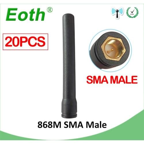 868MHz antenna 915MHz 3dbi SMA Male 20pcs straight antena GSM antenne 868 MHz 915 MHz antennas for gsm signal repeater Lorawan