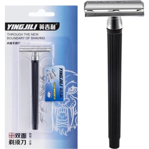 Classic Double-sided Hair Removal Knife Mens Safety Razor Ladies Hair Remover For Travel Hotels