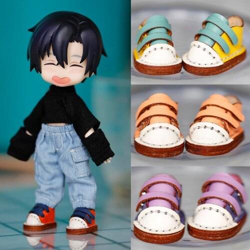 Dolls Shoes Magnetic button shoes for ob11,YMY,DDF,gsc,body9 Easy to wear Fashion BJD Doll accessories