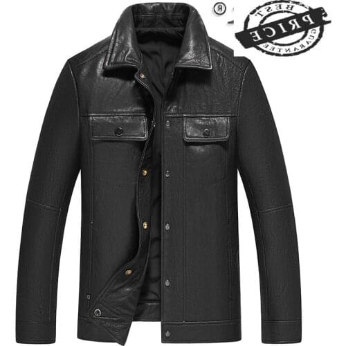 Genuine High Quality Leather Jacket Men 100% Sheepskin Mens Leather Jackets and Coats Spring Autumn 2021 Hommes Veste LW
