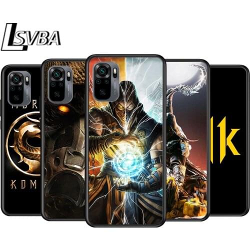 Mortal Kombat for Xiaomi Redmi Note 10 10S 9 9T 9S 9Pro Max 8T 8Pro 8 7 6 5 Pro 5A 4X 4 Soft Black Phone Case