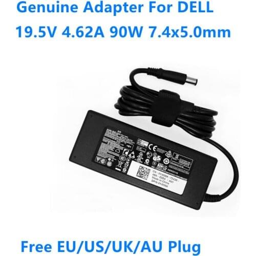 Genuine LA90PM111 19.5V 4.62A 90W 7.4x5.0mm DA90PM111 AC Adapter For DELL 15R E6400 D400 D500 M5010 Laptop Power Supply Charger