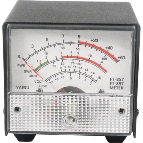 Original External S Meter SWR Power Meter For Yaesu FT-857 FT-897 Practical Receive Emission Display Metal Case Cover SWR Meter