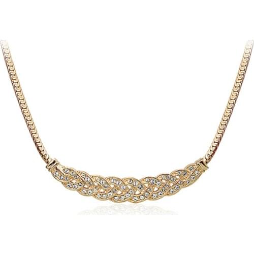 Austrian AAA Zirconia Crystal Pendant Necklace 18KGP Gold Color Women Charm Brand Jewelry Free Shipping (CN005)