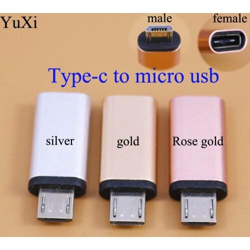 Type C Female to Micro USB Male Adapter Connector Connect Futural Digital Phone Accessories