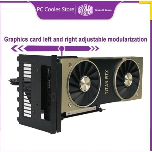 Cooler Master Graphics Card Steeringpci-E Universal Vertical Holder Gpu Bracket Extension Cable