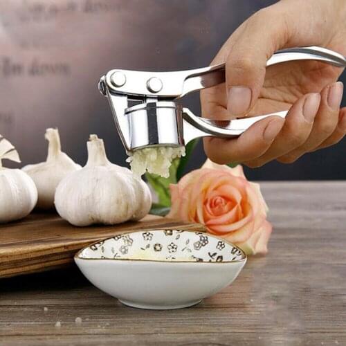 Kitchen Stainless Steel Garlic Press Crusher Home Cooking Vegetables Ginger Squeezer Masher Handheld Ginger Garlic Mincer Tools