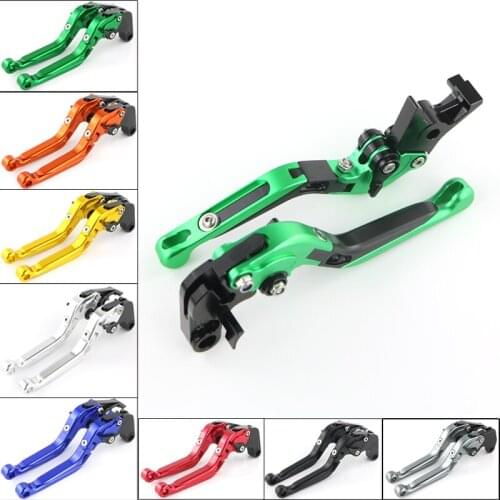 For Kawasaki ZX6R ZX-6R ZX-10R ZX 10R Ninja 1000 Z1000 SX ZR750N Adjustable Foldable Motorcycle Clutch Lever Brake Levers
