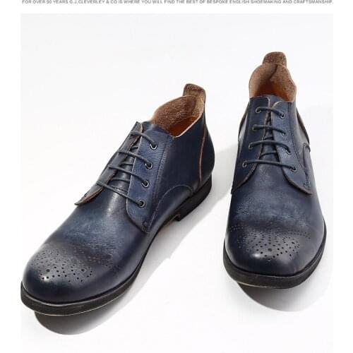 LUXURY MEN GENUINE LEATHER SHOES MEN LACE UP OFFICE BUSINESS WORK SHOES FORMAL BROGUE OXFORDS WEDDING SHOES