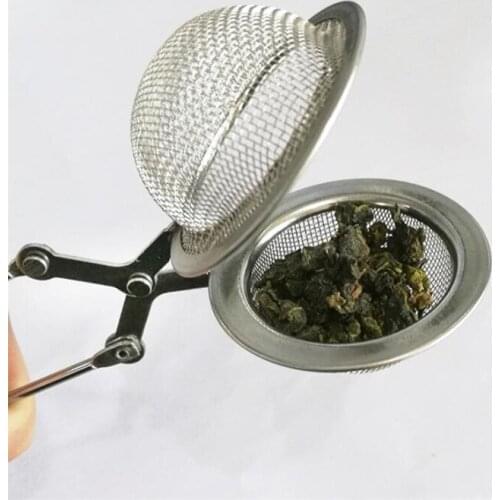 Stainless Steel Tea Infuser Sphere Mesh Tea Strainer Coffee Herb Spice Filter Diffuser Handle Tea Ball