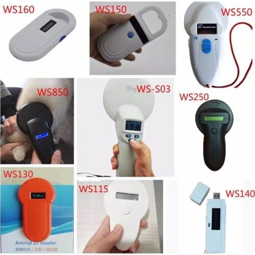 ISO11785_84 FDX/B Pet microchip Scanner Animal RFID Tag Reader dog reader Low Frequency Handheld RFID Reader with Animal Chip