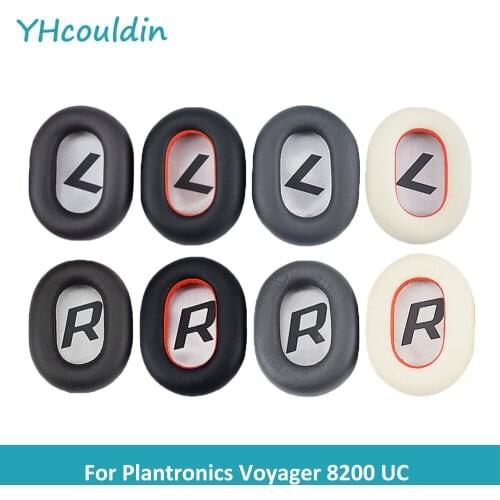 YHcouldin Replacement Ear Pads for Plantronics Voyager 8200 UC Noise Cancelling Headphones 8200UC Leatherette Ear Cushions Cover